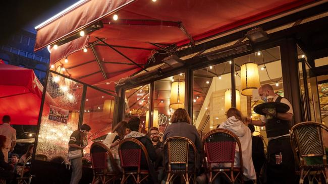 From Monday all bars and cafes in Paris will be made to shut at 10pm. Picture: Getty Images.