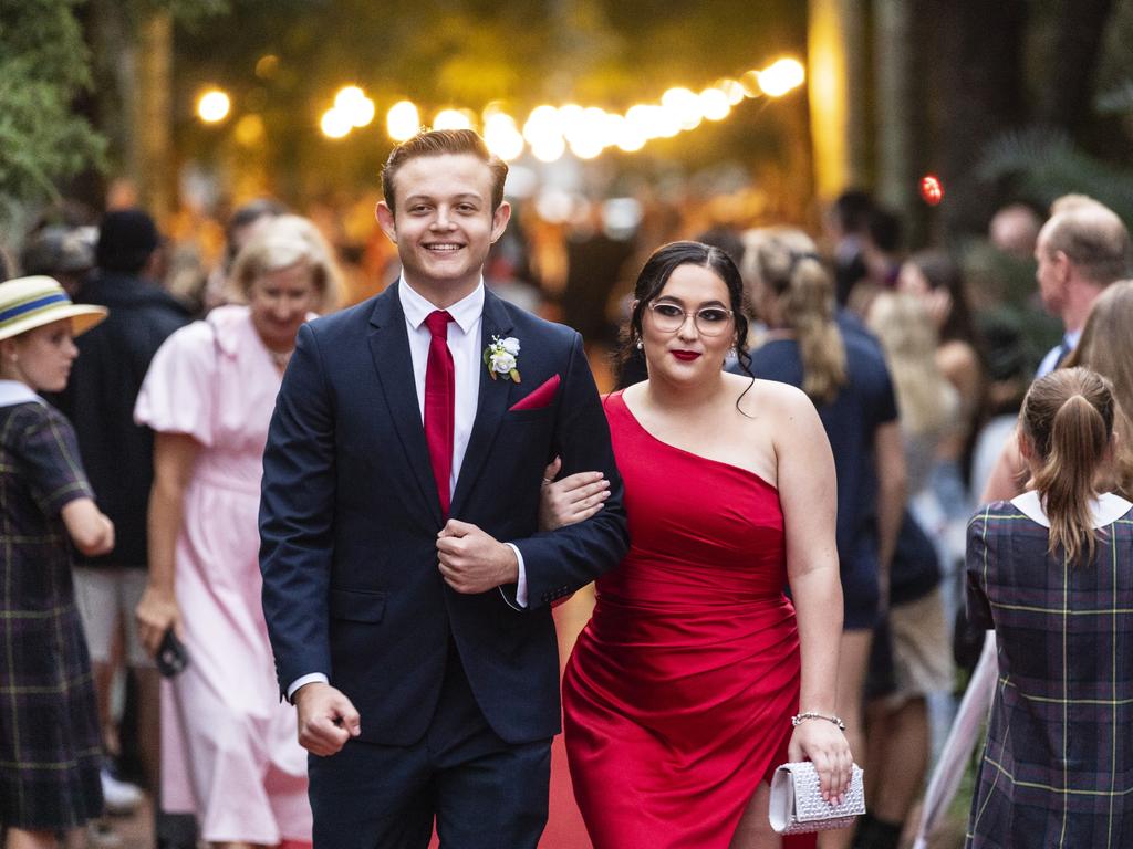 Larni Wall and Logan Taylor at Fairholme College formal, Wednesday, March 29, 2023. Picture: Kevin Farmer