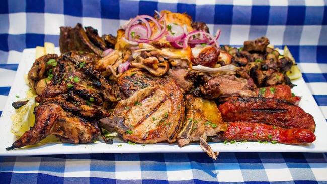 Meat platter from Yia Mas Greek Taverna