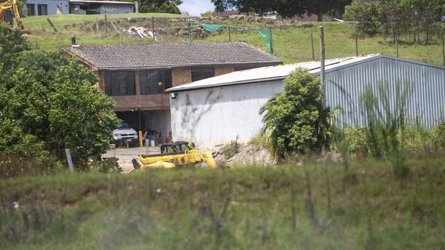 The property at Dural in Sydney where the caravan containing explosives was relocated to before the discovery. Photo Jeremy Piper