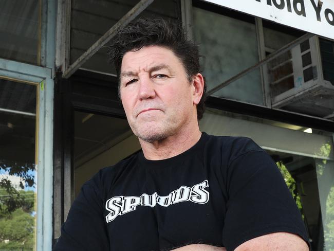 17/3/23: Mark 'Spudd' Carroll in his gym in Woolloomooloo. He reveals for the first time his CTE diagnosis and mental health battles. John Feder/The Australian.