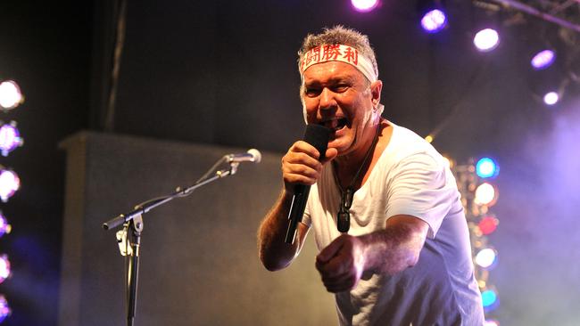 Jimmy Barnes performing in Darwin in one of his many previous visits to the Top End capital