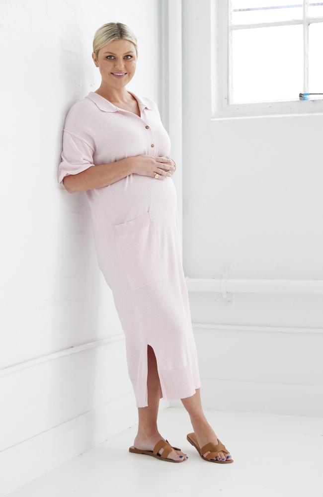 Emma Hawkins is due to have her third baby in July.