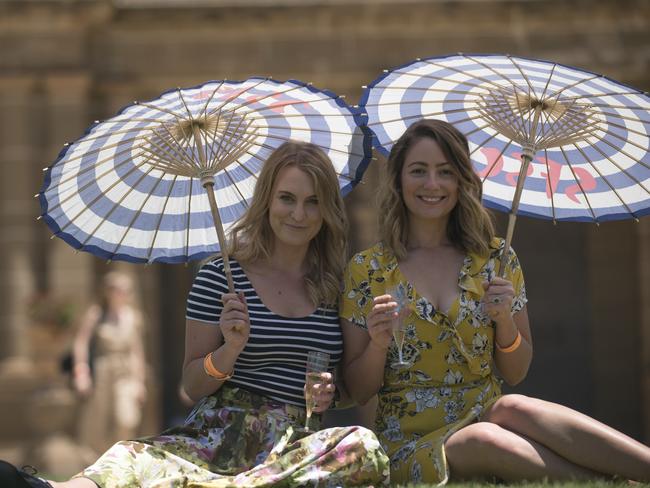 Melissa Bouffler and Jodie Mlikota at Werribee Park. Picture: Christopher Chan.