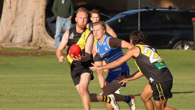 Nick Liddle in action for the Tigers. Picture: Matt Oborn