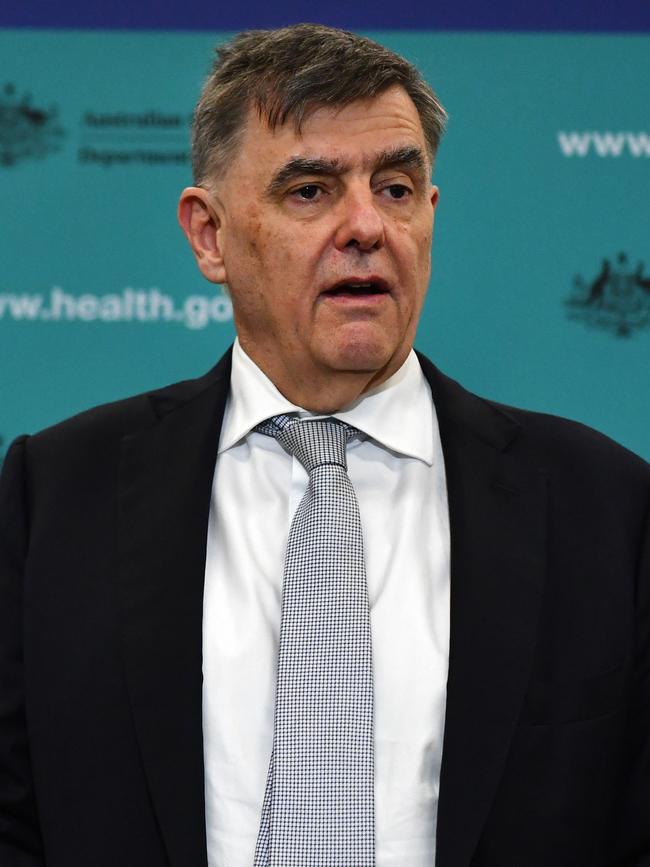 Chief Medical Officer Professor Brendan Murphy. Picture: AAP