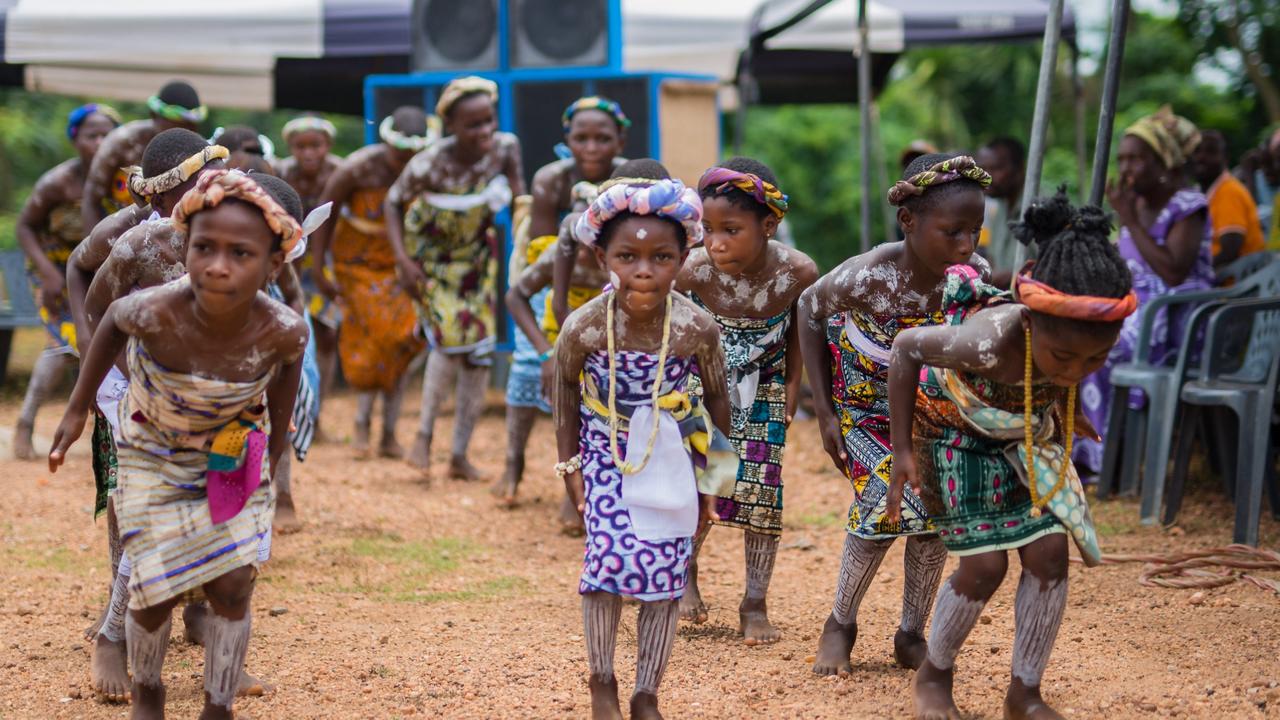 Children in the cocoa farming village of Okwampa, near Accra in Ghana. Picture: Kwabena Agyeman / KwaMani Photography.