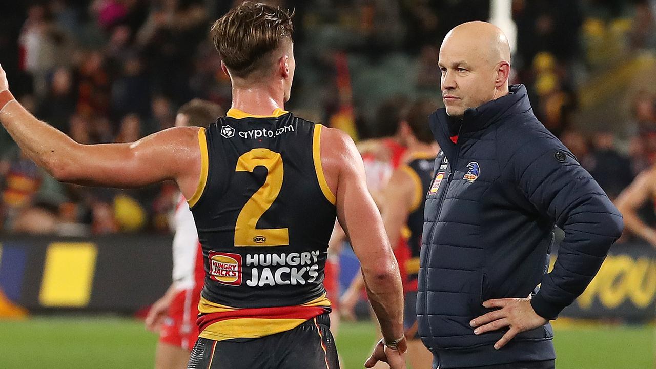 Ben Keays and Matthew Nicks talk about the decision after the game. Picture: Getty Images