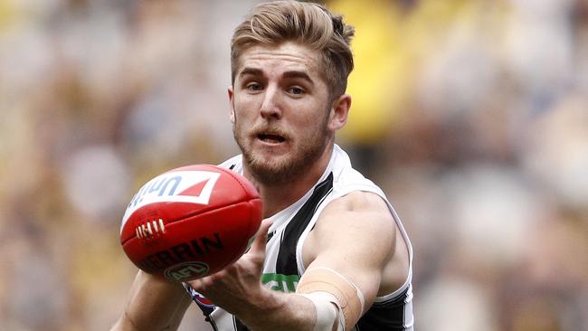 Sam Murray in action for Collingwood.