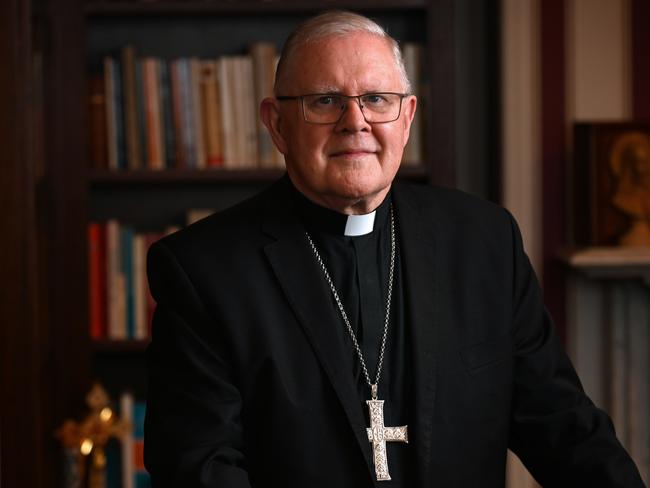 11/12/2022: Catholic Archbishop of Brisbane Mark Coleridge, at ArchbishopÃ¢â¬â¢s residence, Ã¢â¬ÅWynbergÃ¢â¬Â, in New Farm, Brisbane. Terminally ill people who take their lives through voluntary euthanasia could be denied the last rites by a Catholic priest when Queensland becomes the fourth state to operate a right-to-die program on January 1. pic Lyndon Mechielsen/The Australian