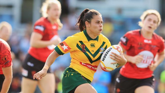 Nakia Davis-Welsh is set to start at fullback for the Jillaroos.