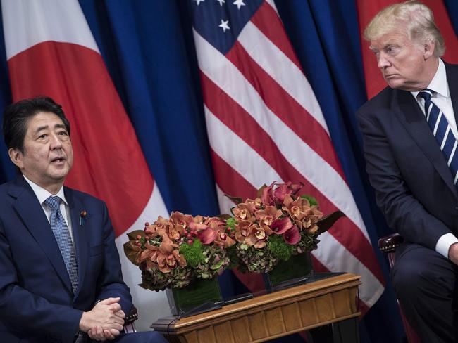 Japan's Prime Minister Shinzo Abe may be the odd one out in negotiations with North Korea. Picture: AFP Photo