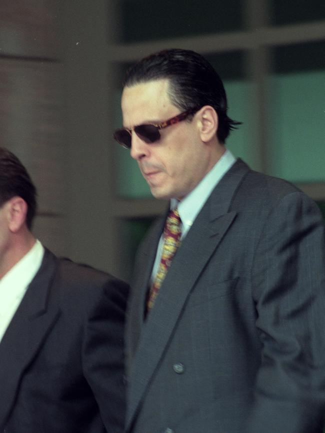 Alphonse Gangitano outside court in 1996 Picture: Ben Swinnerton