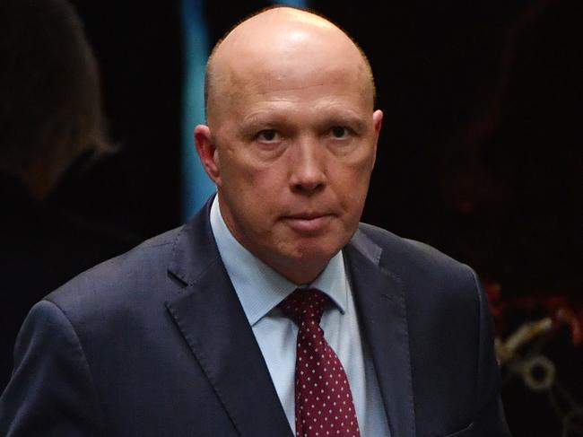 Home Affairs Minister Peter Dutton. Picture: /Mick Tsikas