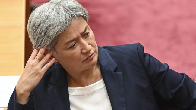 Senator Penny Wong on Sunday called for a ceasefire in Gaza. Picture: NCA NewsWire / Martin Ollman