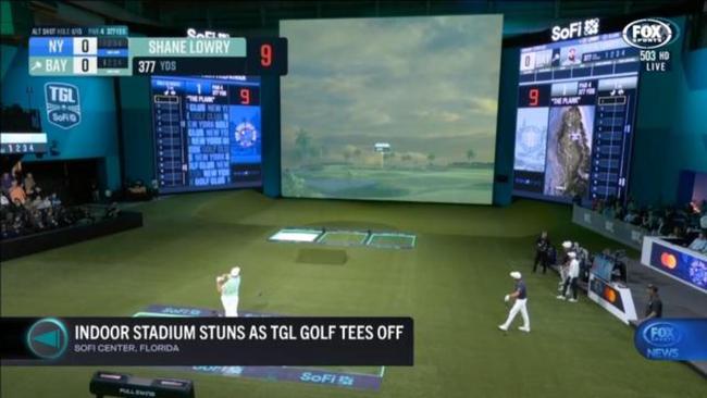 Indoor stadium stuns as TGL tees off