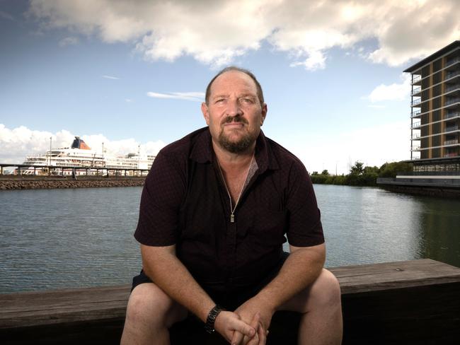 28-03-2023 -  Damian Crook, father of Declan Laverty, after the NT government announced proposed amendments to bail laws. Picture: Liam Mendes / The Australian