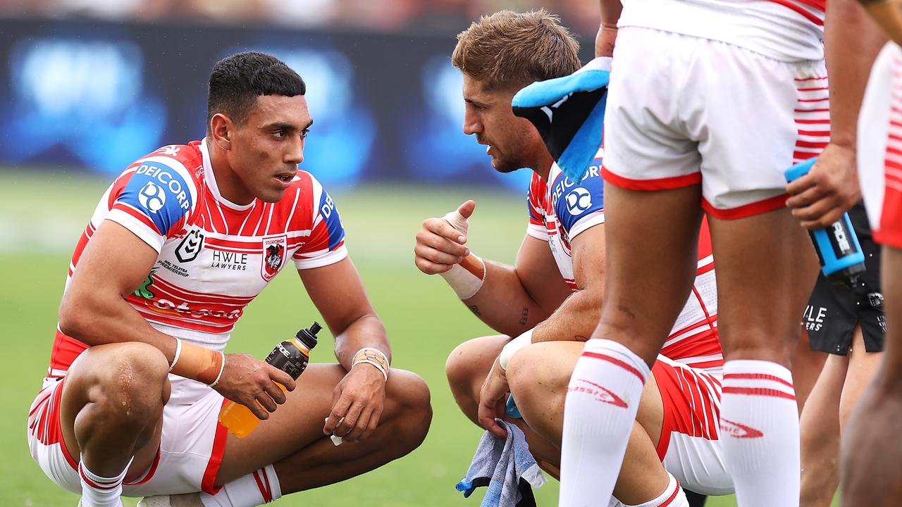 Griffin has backed Tyrell Sloan to bounce back after a tough day at the office against the Rabbitohs. Picture: Getty