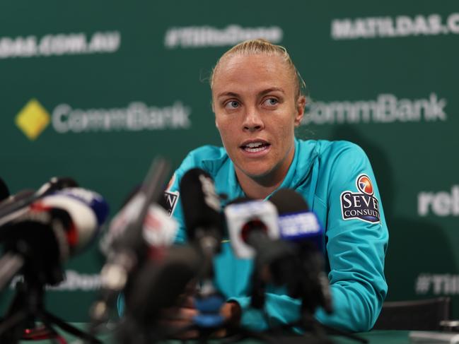 Veteran Matilda Tameka Yallop has returned home to Brisbane Roar. Picture: Matt King/Getty Images