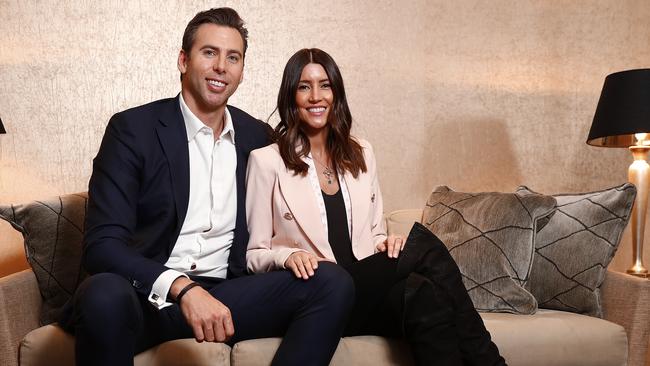 Grant Hackett and Sharlene Fletcher have confirmed they are expecting a baby early next year. Picture: Sam Ruttyn