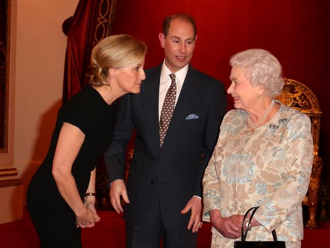 Prince Edward and his wife, Sophie (a favourite of the Queen’s), will be at Easter celebrations. Picture: Getty Images