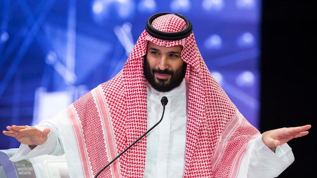 Saudi Crown Prince Mohammed bin Salman addresses the Future Investment Initiative conference in Riyadh, Saudi Arabia earlier this week. Photo: AP