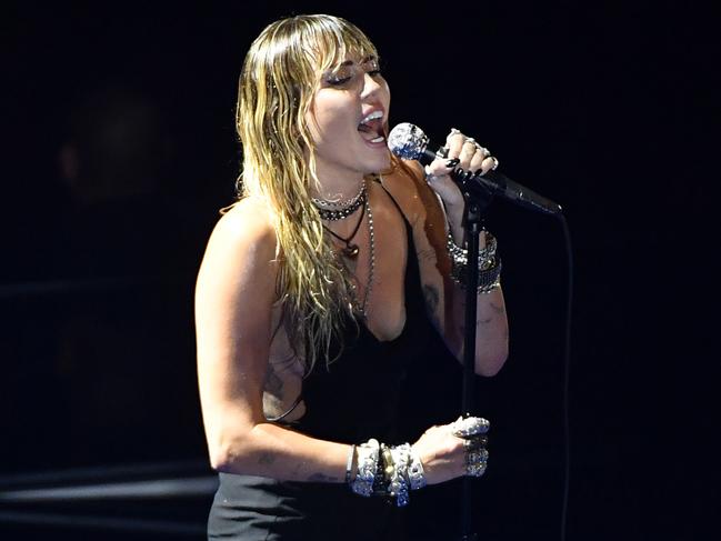 Of course, Miley Cyrus sang about Liam Hemsworth at the VMAs. Picture: Getty Images