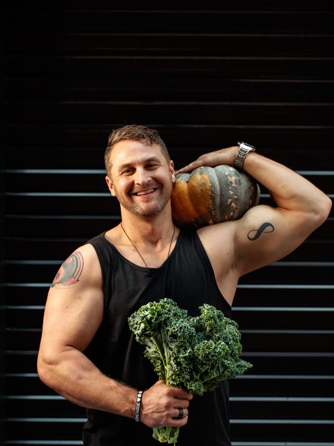 Bodybuilder Billy Simmonds at House of Organics. Picture: Matt Turner