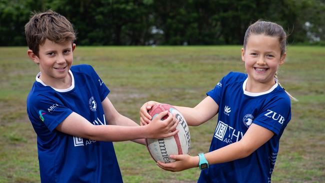 Aston McCauley (11) and Leilani Ainscough (9) are both competing at the event.