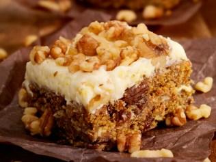 Carrot Cake with Walnuts -Photographed on Hasselblad H3D2-39mb Camera