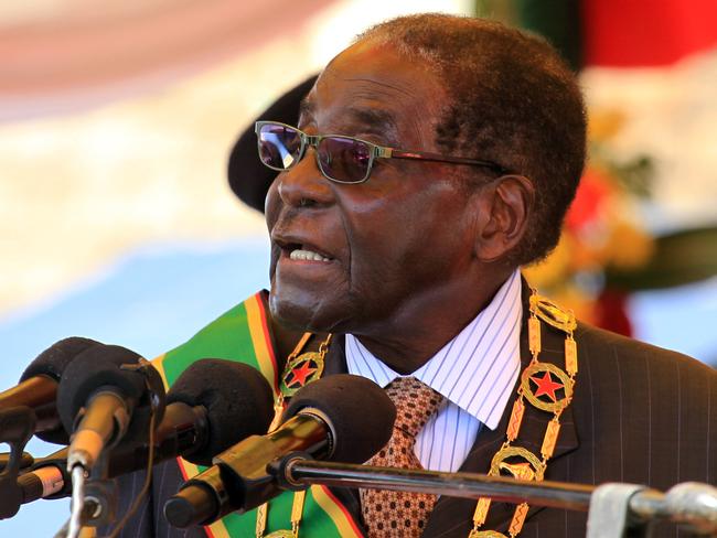 Foreign vandals ... Zimbabwean President Robert Mugabe says his compatriots failed in their responsibility to protect Cecil the lion. Picture: AP Photo/Tsvangirayi Mukwazhi