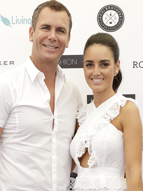 Wayne Carey and Jessica Paulke. Picture: Sam Tabone/HRPR