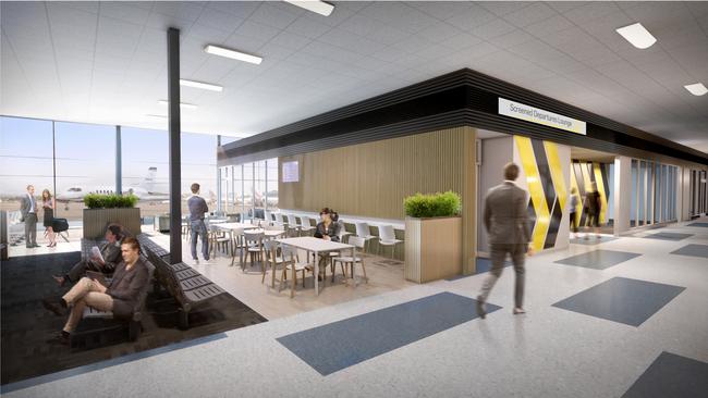 Artist's impression of the renovated terminal at Essendon Fields Airport. Pic: Supplied.