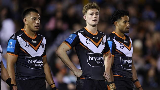 Lachlan Galvin has assured Wests Tigers fans that he’ll be at the club next year despite suggestions he wants out. Picture: Brendon Thorne/Getty Images