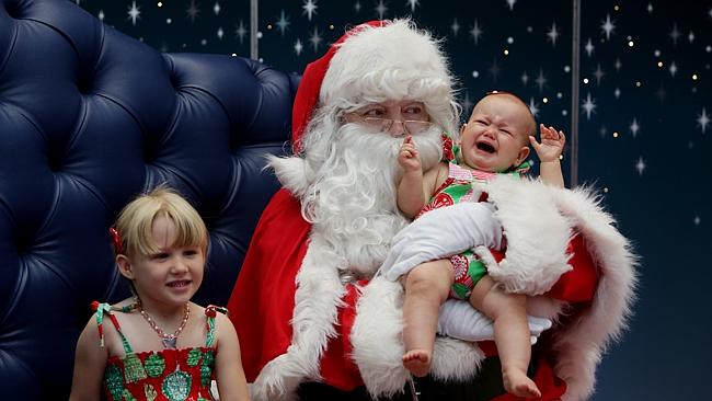 Santa Claus gives children the fright before Christmas | Daily Telegraph