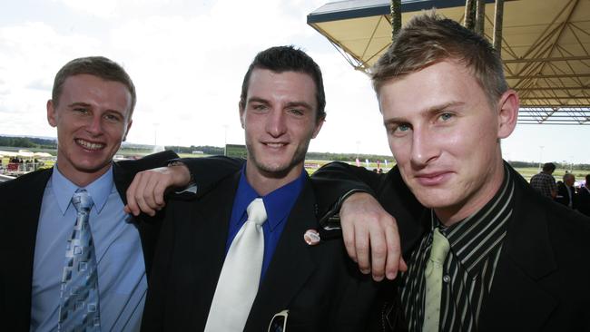 Lachlan Magee, Drew Mackay and Alex Magee in 2009. Picture: Barry Leddicoat