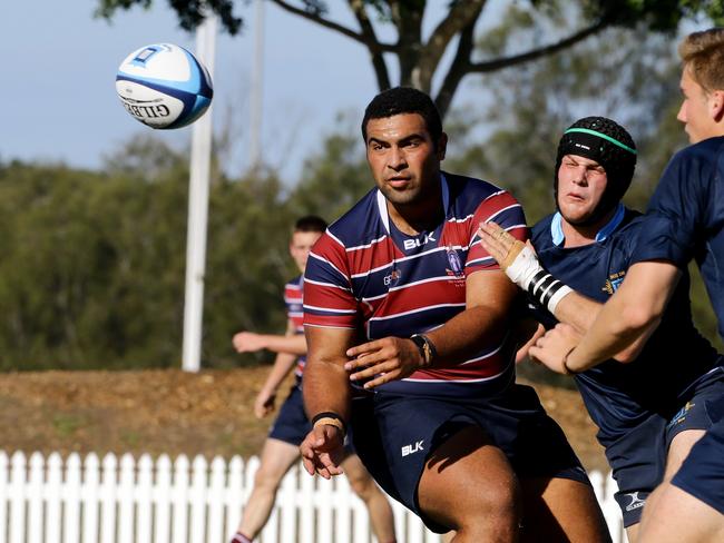 GPS rugby match between Brisbane Grammar and The Southport School - TSS Zane Nonggorr. Picture: AAP/David Clark