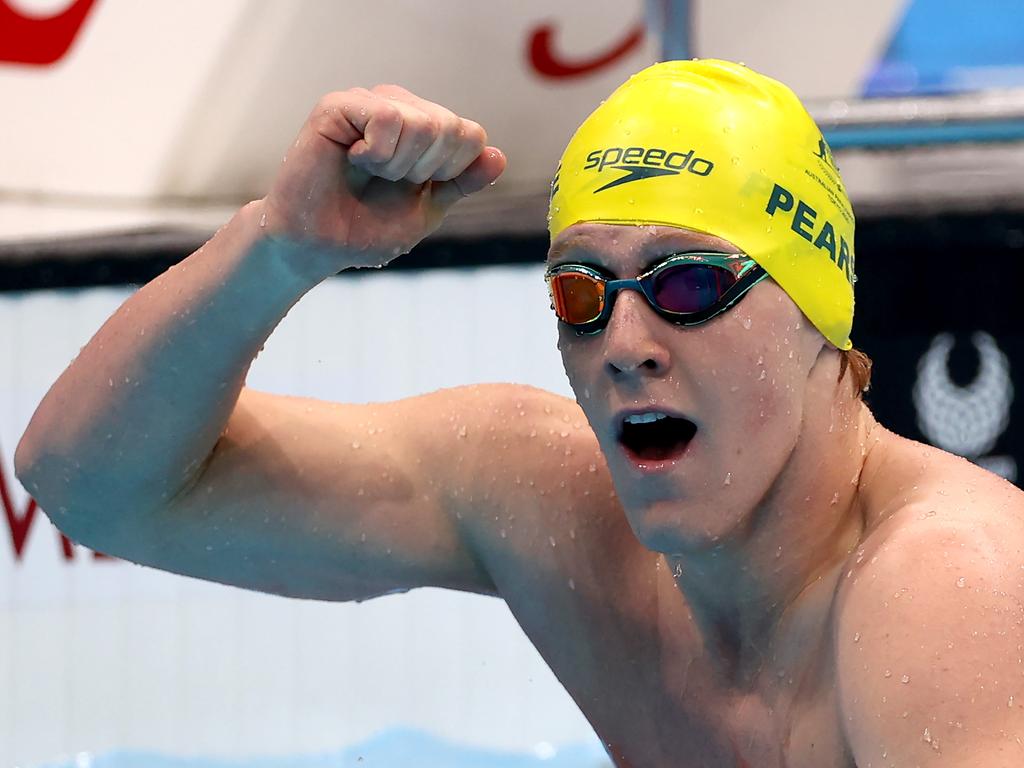 A fist pump for Col Pearse on realising he had won a medal. Picture: Getty Images