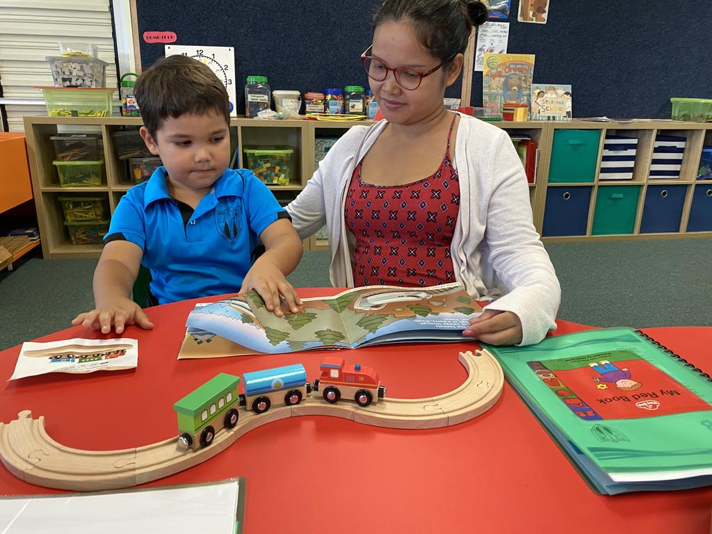 The new backpack literacy program at Bororen State School aims to boost early childhood literacy