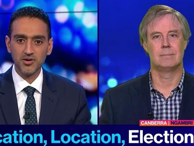 Waleed Aly and economics journalist Shane Wright.