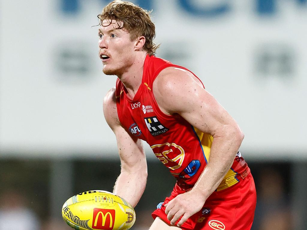 Matt Rowell in action against Geelong in Darwin last year. Picture: Michael Willson/AFL Photos via Getty Images