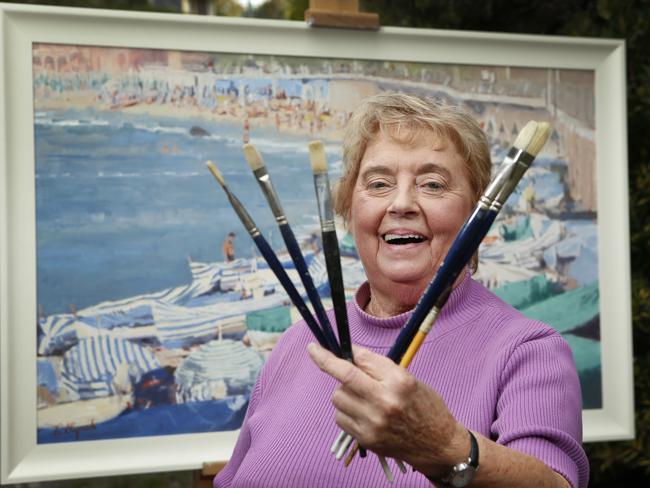 Award-winning artist Valerie Lynch has regained the ability to paint. Picture: David Caird