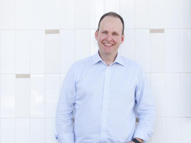 Robbie Cooke poses for a photo at Fortitude Valley 23rd January 2018Robbie Cooke the new  CEO of Tyro bank .Photo AAP/ Ric Frearson