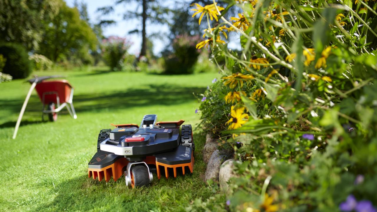 The Worx Landroid Vision, which is launching in Australia in December, takes the guesswork out of lawn maintenance. Picture: Supplied