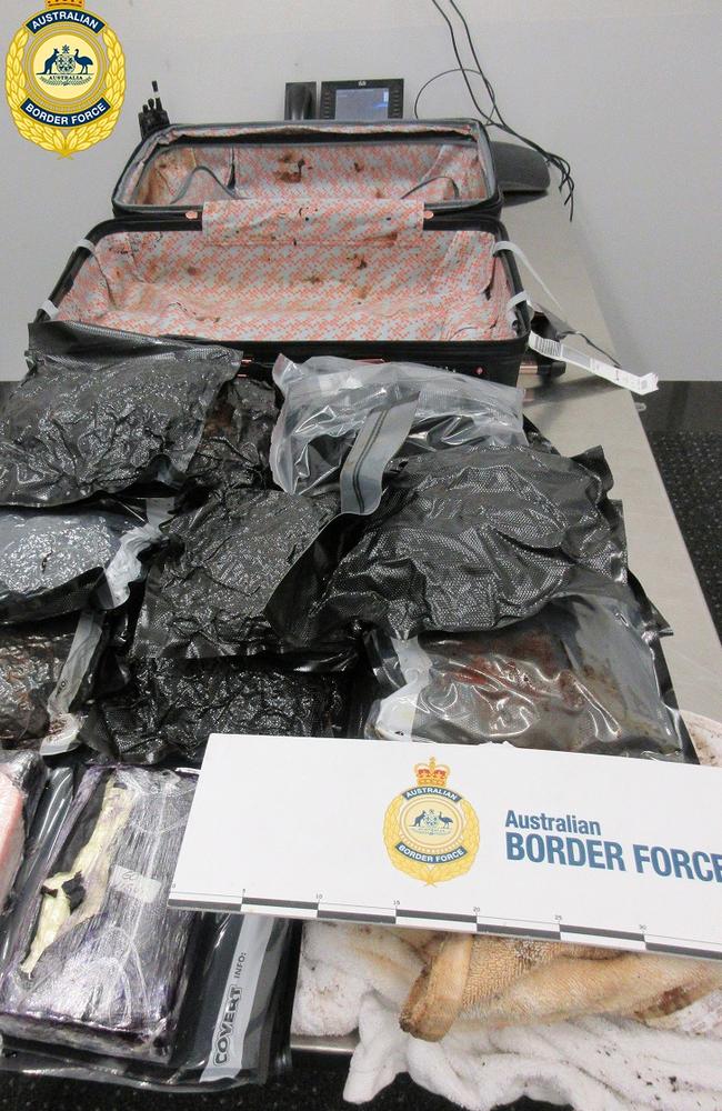 The drugs seized at Melbourne Airport. Picture: Supplied/Australian Border Force