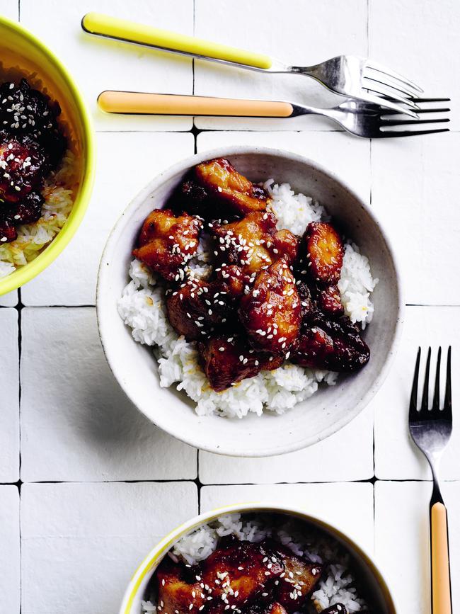 Sticky sesame and rice will become a family favourite at your house, says Jasmin.