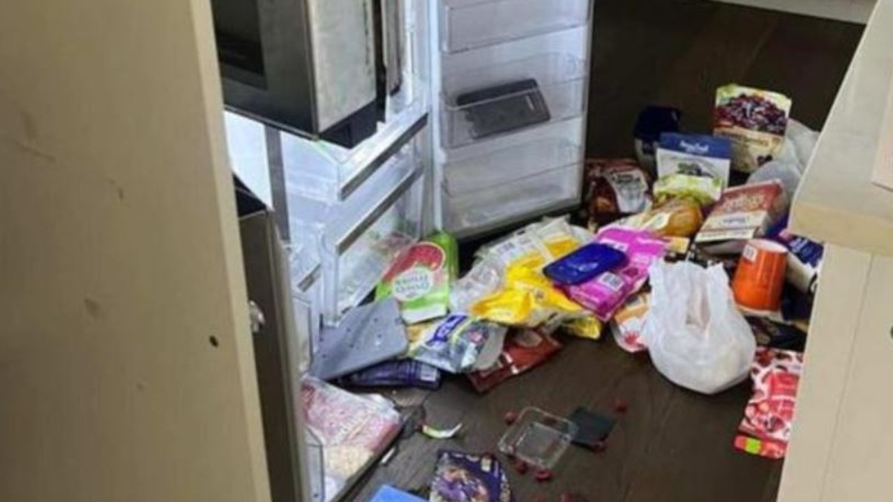 The family returned from a ski trip to find items strewn around the living room. Picture: 7NEWS