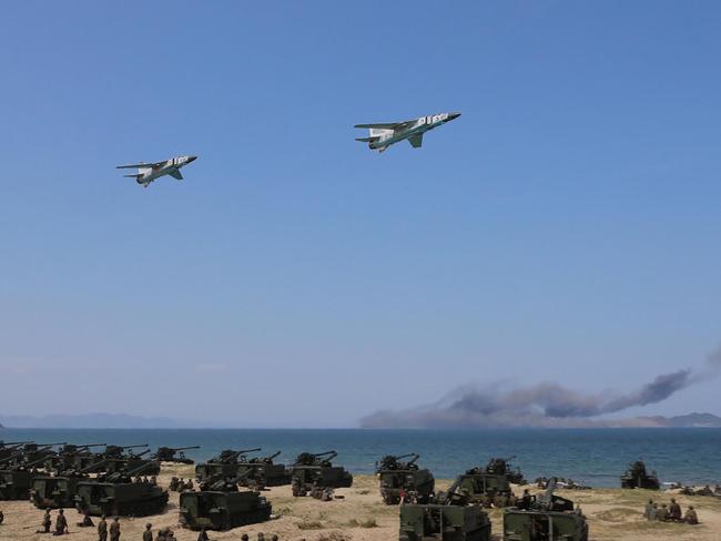 North Korea has used Wonsan and nearby target island to show off its military might.