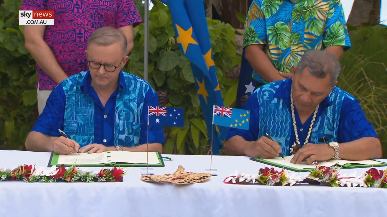 Australia Signs Historic Climate Treaty With Tuvalu | The Australian