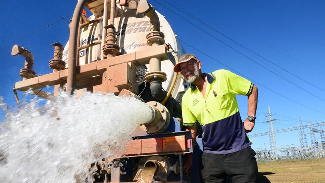 Leslie Cullen from C&M Water Cartage has worked hard over the years, but the physical toll of his job has left its mark.